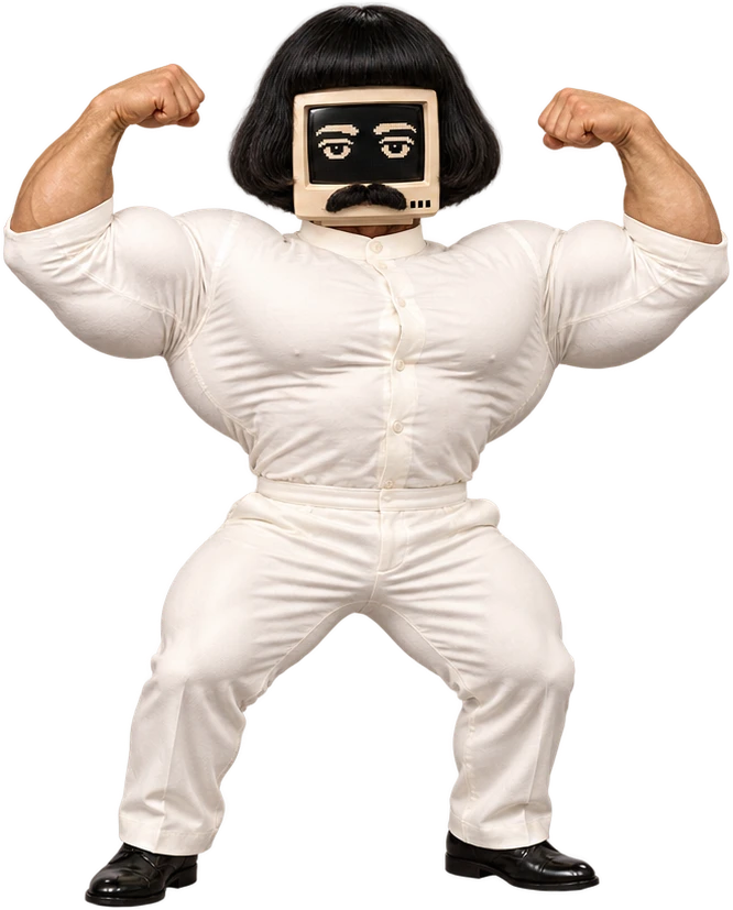 ABUGENCY flexing huge arms